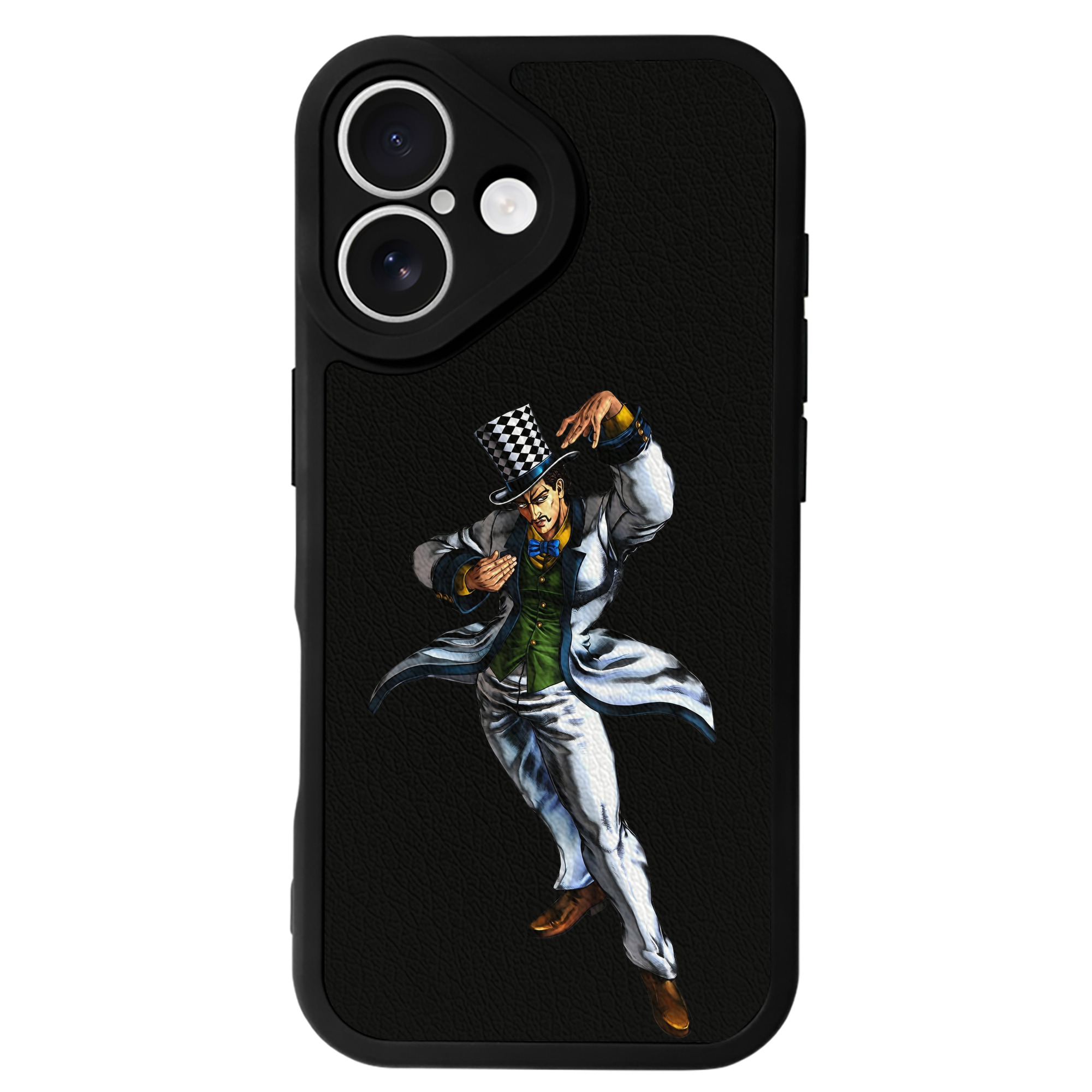 （画像用） ジョジョの奇妙な冒険 ウィル?アントニオ?ツェペリ JoJo's Bizarre Adventure Will Anthonio Zeppeli 【iPhone 16シリーズ対応】シリコンスマホケース（レザー調） 材質：シリコン